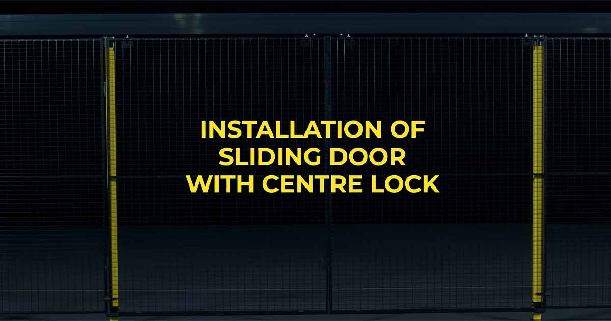 Sliding door with centre lock | Axelent
